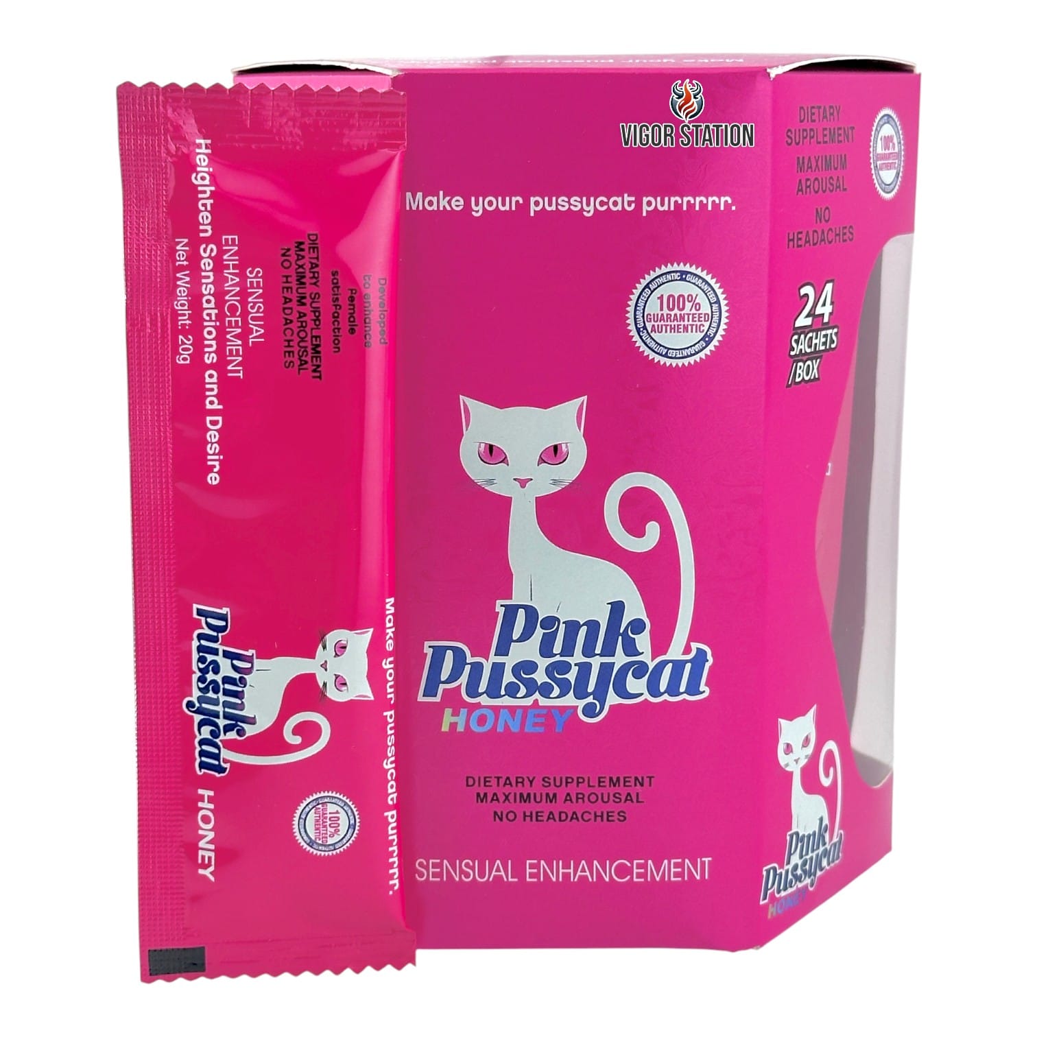 Pink Pussycat Honey - 24 Pack 1 Box of Pink Pussycat Honey for Women - 24 Pack