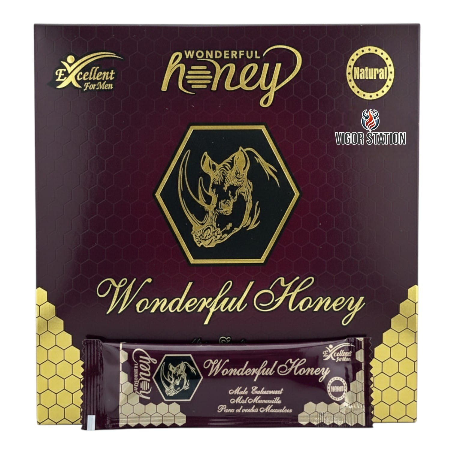 Wonderful Honey – 12 Sachets (15g each) 1 Box of Wonderful Honey 12 Sachets - Vigor Station