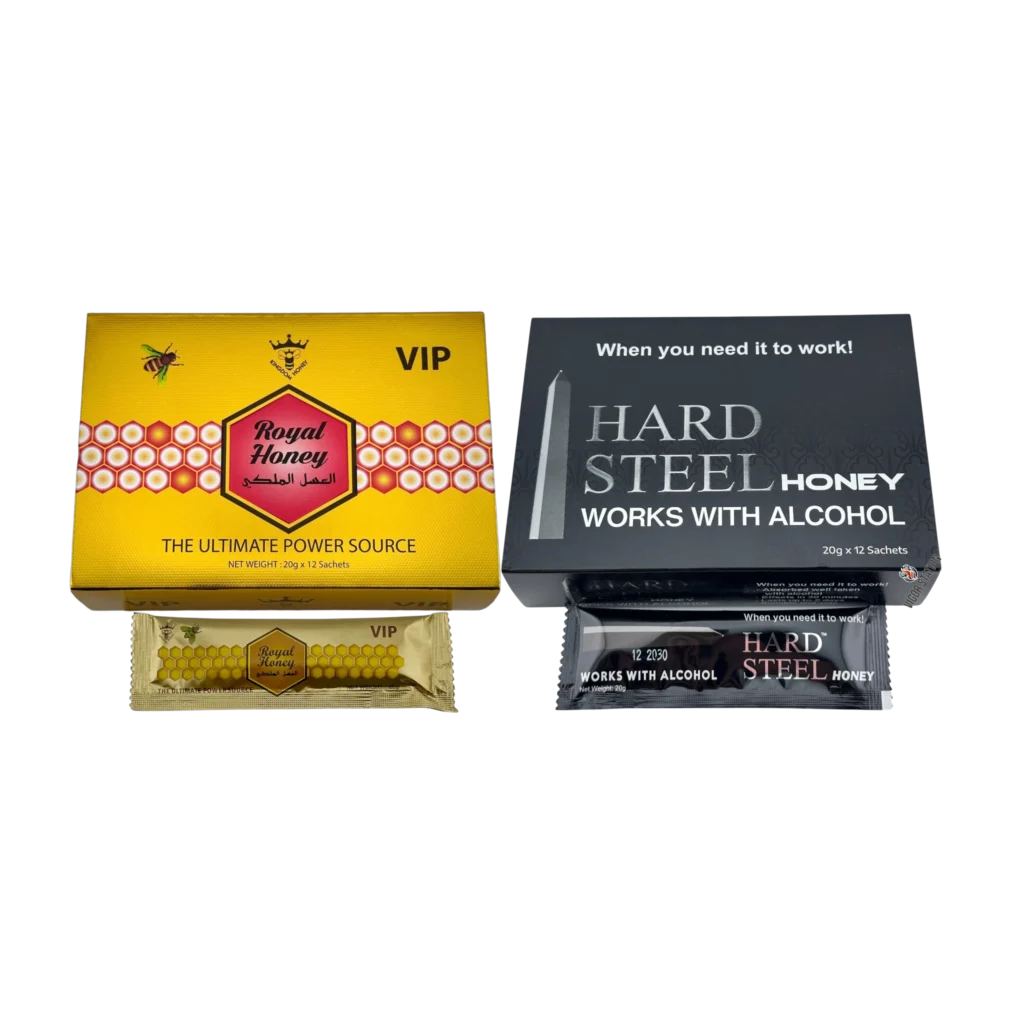Boxes of Royal Honey & Hard Steel combo Pack