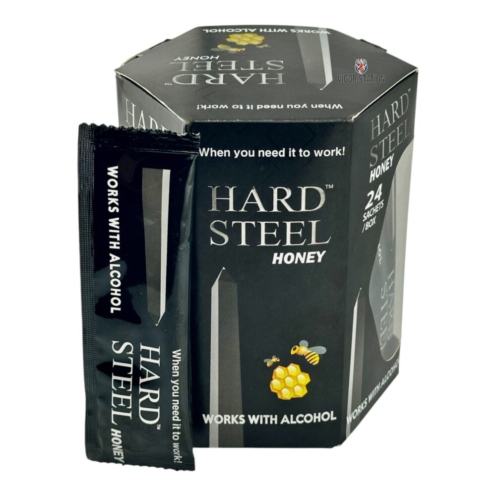 Large box of Hard Steel Honey 24 Pack
