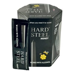 Large box of Hard Steel Honey 24 Pack