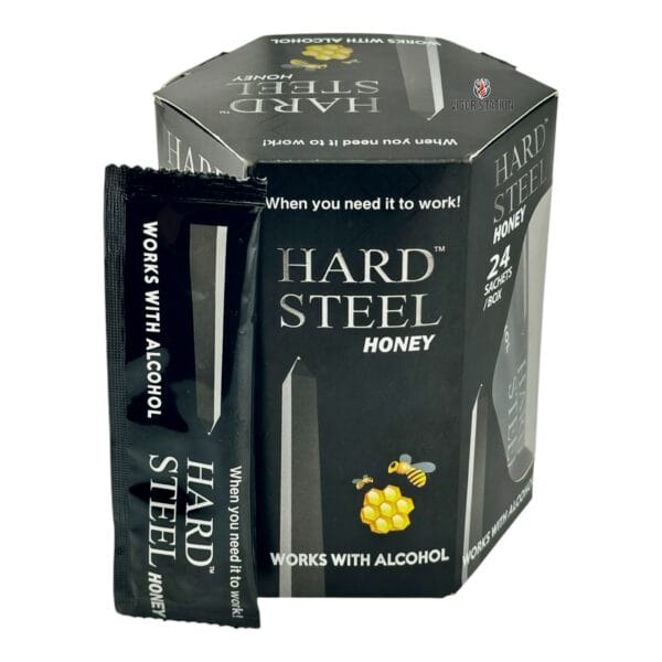 Large box of Hard Steel Honey 24 Pack