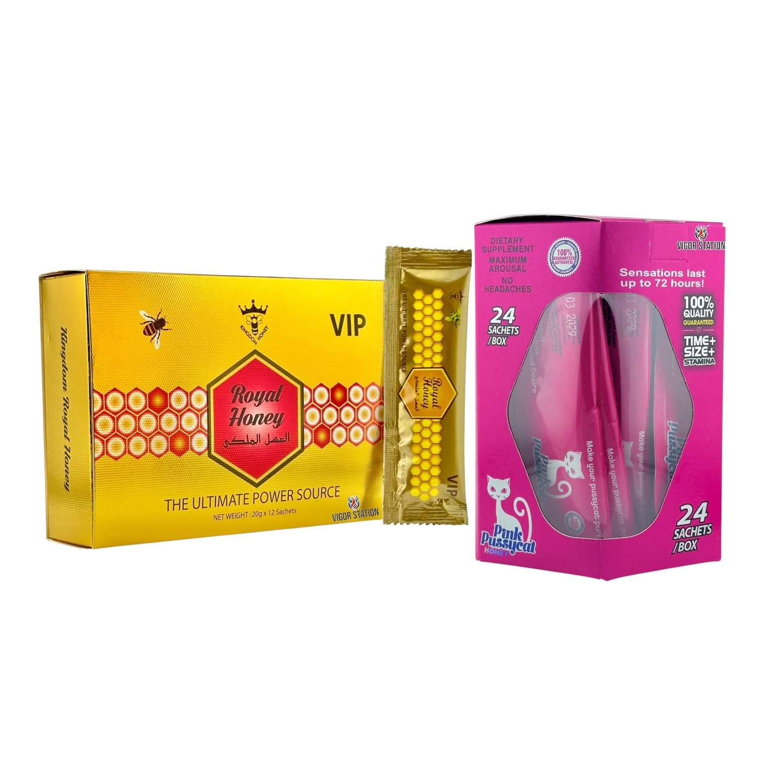 Royal Honey & Pink Pussycat Combo Pack 2 Royal Honey & Pink Pussycat Combo Pack Boxes