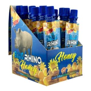 Box of Blue Rhino Honey - 12 Pouches
