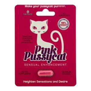 Pink Pussycat Pill for women in a single capsule blister pack.