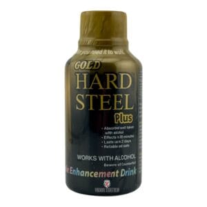 Bottle of Hard Steel Plus Liquid Shot - 2oz