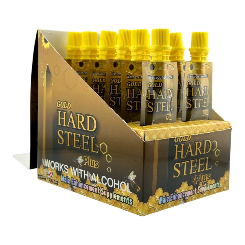 Box of Hard Steel Plus Honey - 12 Pouches