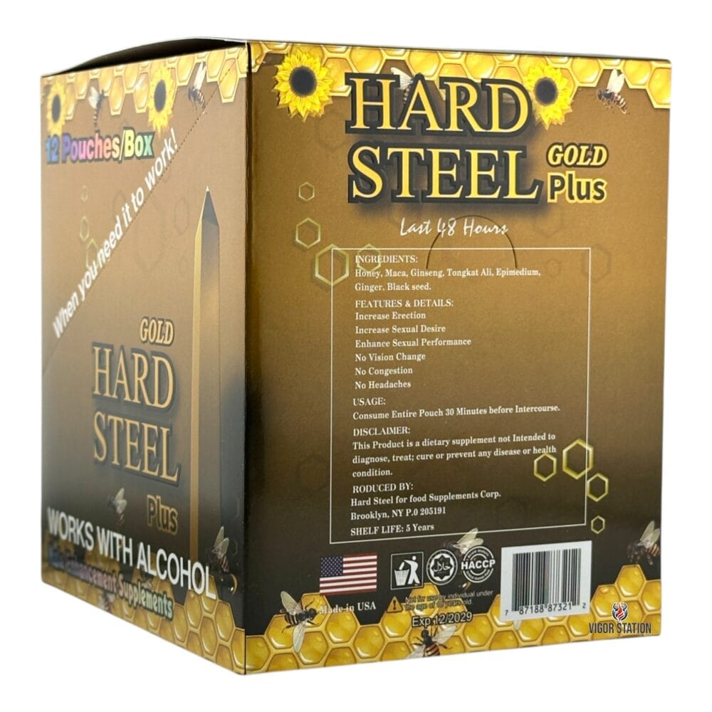 Hard Steel Plus Honey - 12 Pouches - Image 4