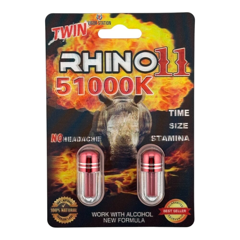 Rhino 11 51000K – Twin Pack (2 Capsules)