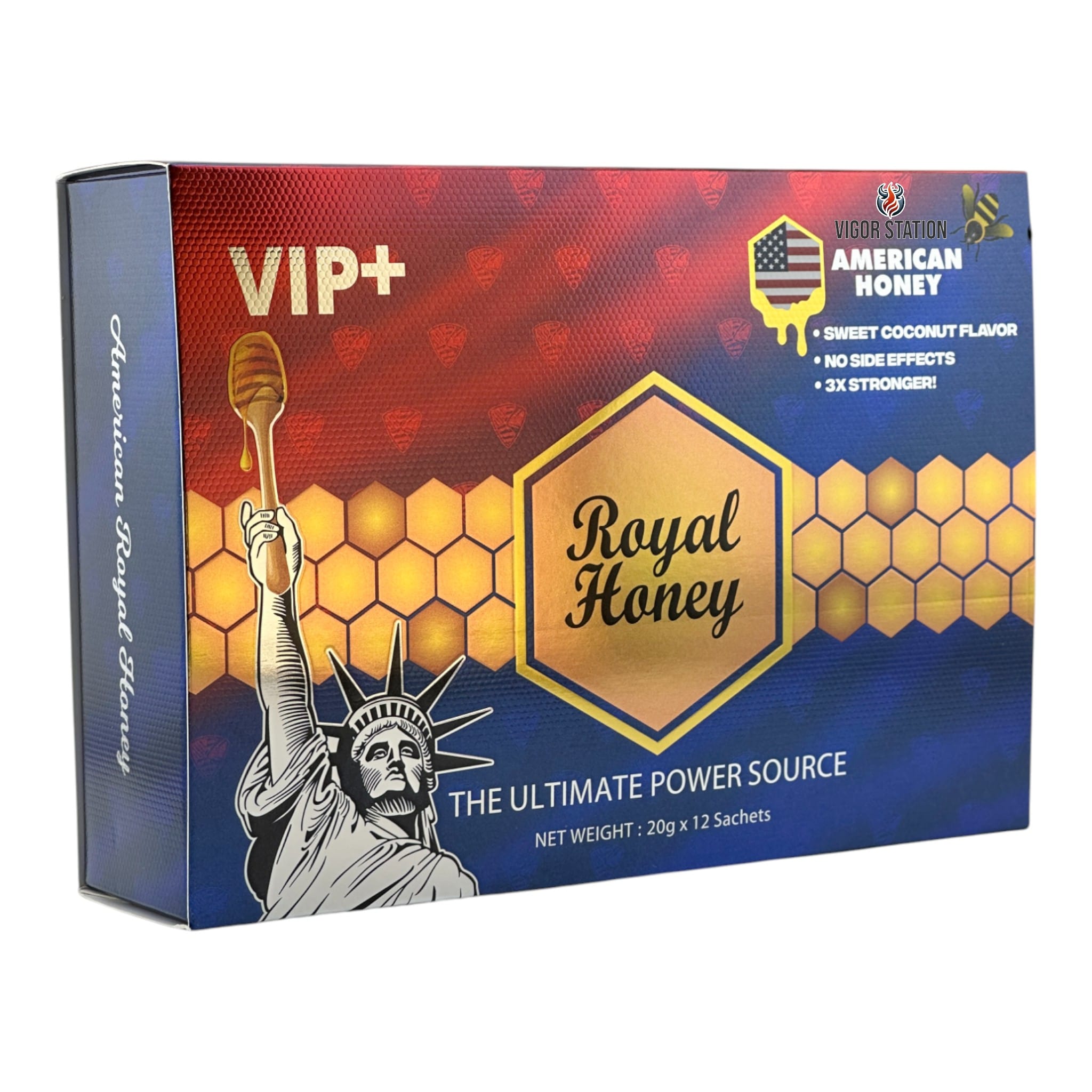 American Royal Honey - 12 Pack 1 Box of American Royal Honey 12 Sachets