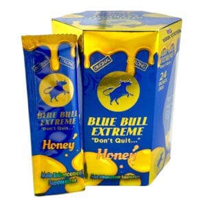 Box of Blue Bull Honey 24 Pack