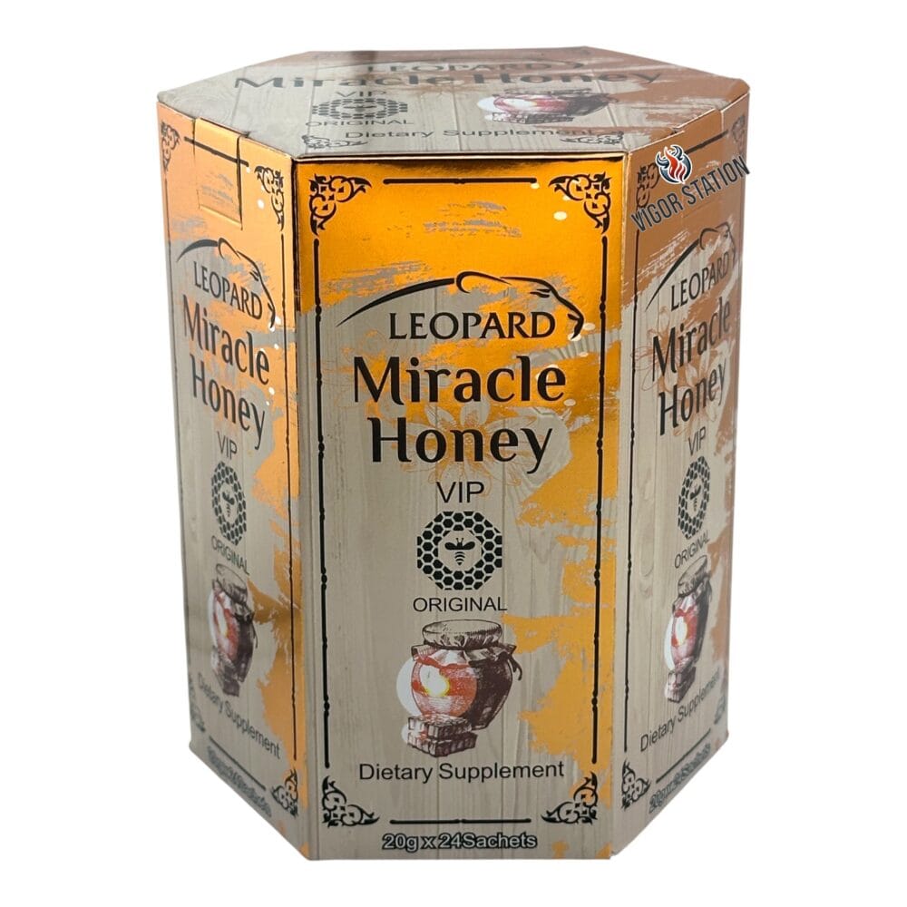 Leopard Alcohol Box Leopard Honey – 24 Pack | Vigor Station