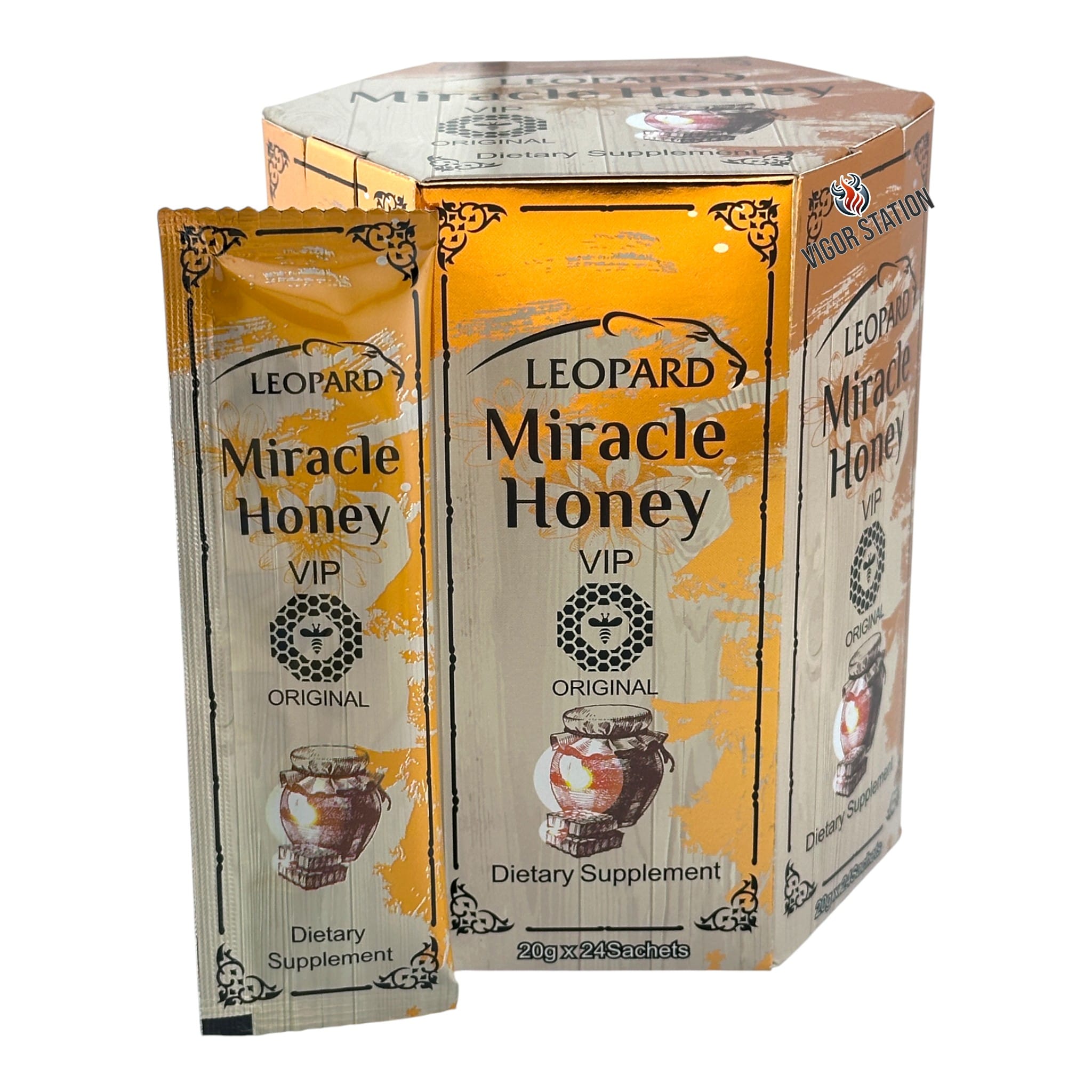 Leopard Honey - 24 Pack 1 Box Of Leopard Honey 24 Pack Vigor Station