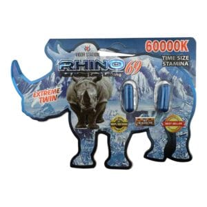 Rhino 69 60000K Extreme Twin Pack 2 Pills – Male Enhancement