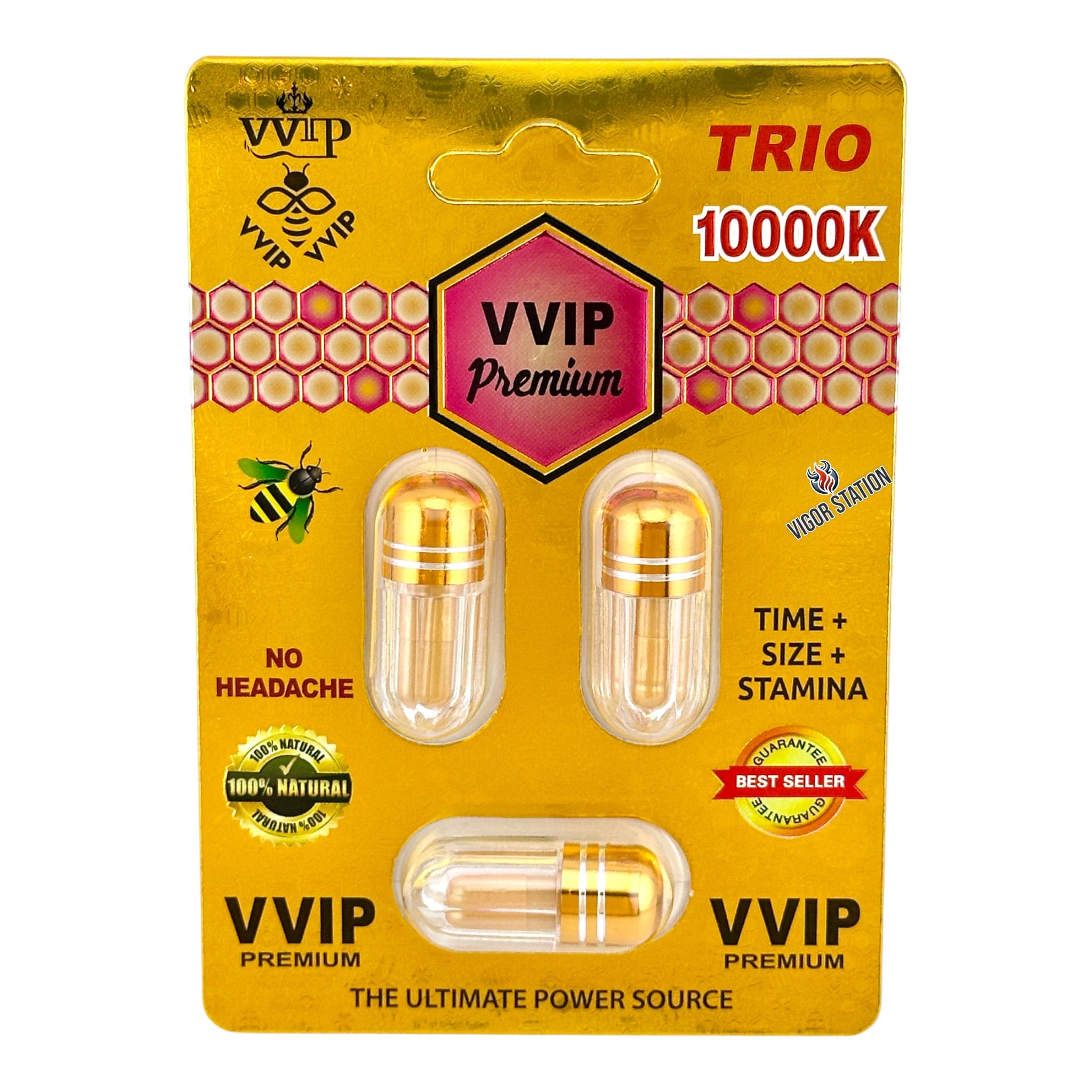 VVIP Premium 10000K - Trio Pack (3 Pills) 1 VVIP Premium 10000K - Trio Pack (3 Pills)
