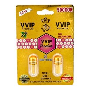 VVIP Premium 50000K – Twin Pack (2 Capsules) Vigor Station