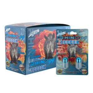 Rhino 99 10000K Pills Twin Pack – Box of 24 (48 Pills) - Vigor Station